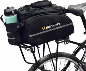 Wozinsky Wozinsky pojemna torba rowerowa na bagażnik 35L (pokrowiec przeciwdeszczowy w zestawie) czarny (WBB19BK) 18