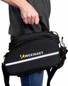 Wozinsky Wozinsky pojemna torba rowerowa na bagażnik 35L (pokrowiec przeciwdeszczowy w zestawie) czarny (WBB19BK) 5