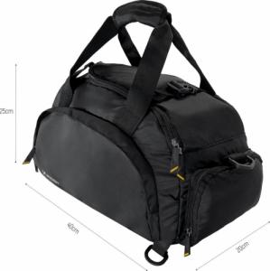 Wozinsky Wozinsky torba sportowa plecak bagaż podręczny torba 40x20x25 cm do samolotu czarny (WSB-B01) 19