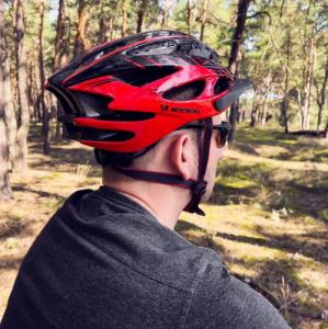 Wozinsky kask rowerowy MTB 57 - 62 cm M/L regulowany czarno-czerwony (WBH-MTB01) 14