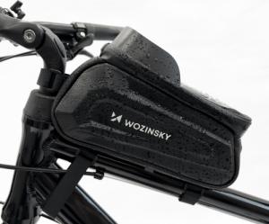 Wozinsky Wozinsky Torba rowerowa na ramę 1,7l pokrowiec na telefon czarny (WBB28BK) 6