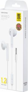 Słuchawki WK Design WK Design przewodowe słuchawki douszne mini jack 3,5mm biały (YA01 3.5mm white) 2