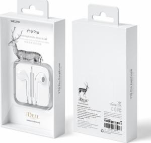 Słuchawki WK Design WK Design przewodowe słuchawki douszne Lightning biały (Y19 Pro white) 5