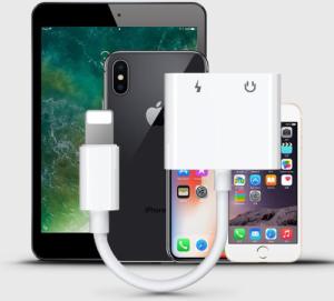 Adapter USB Joyroom Lightning - Jack 3.5mm + Lightning Biały  (6956116718978) 9