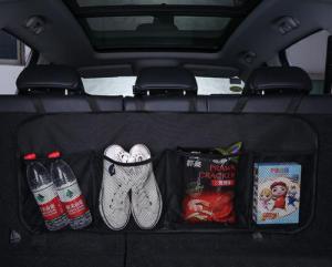 Hurtel Organizer samochodowy na tył tylnego siedzenia do bagażnika czarny 3