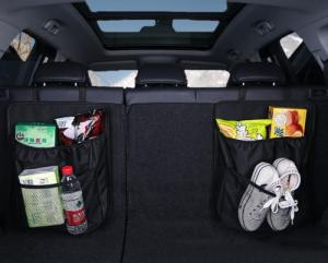 Hurtel Organizer samochodowy na tył tylnego siedzenia do bagażnika czarny 4