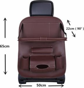 Hurtel Organizer samochodowy na fotel siedzenie ochraniacz osłona na fotel półka mini stolik do auta kawowy 10