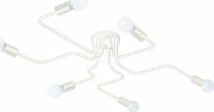 Lampa wisząca Aptel ŻYRANDOL LAMPA WISZĄCA 6 pkt ŚWIATŁA E27 60W biały ZD74K 2