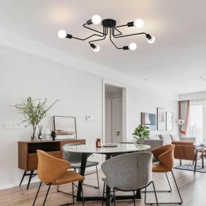 Lampa wisząca Aptel ŻYRANDOL LAMPA WISZĄCA 6 pkt ŚWIATŁA E27 60W biały ZD74K 3