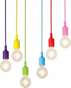 Lampa wisząca Aptel ŻYRANDOL LAMPA SUFITOWA PAJĄK 6 PUNKTÓW E27 kolorowy ZD74L 1