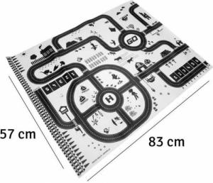 Aptel WODOODPORNA MATA DO ZABAWY Dla Dzieci Ulice Miasto 83x57cm ZA305B 3