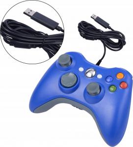 Pad Aptel Dual Shock do Xbox 360 niebieski (KX13B) 3