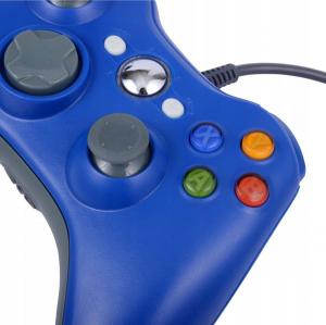 Pad Aptel Dual Shock do Xbox 360 niebieski (KX13B) 4