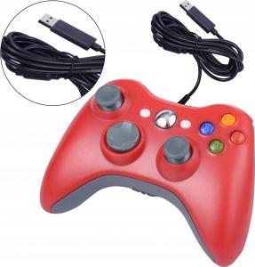 Pad Aptel Dual Shock do Xbox 360 czerwony (KX13C) 3