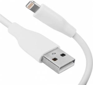 Kabel USB Aptel 1 m Biały (KK23) 1