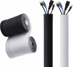 Organizer Aptel Otulina na przewody Czarny 1 sztuka  (AG380F) 4