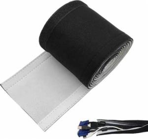 Organizer Aptel Otulina na przewody Czarny 1 sztuka  (AG380F) 5