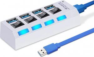 HUB USB Aptel 4x USB-A 3.0 (AK244C) 1