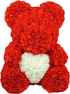 Aptel MIŚ z Sercem 23 cm czerwono-biały BQ54 3