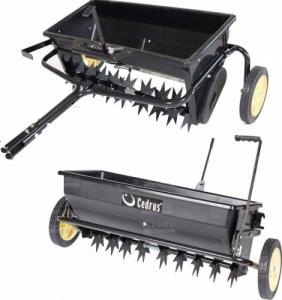 Cedrus CEDRUS SP31509 AERATOR AREATOR SIEWNIK ROZSIEWACZ DO TRAKTORKA OGRODOWY DO NASION NAWOZU NAWOZÓW 2w1 - Poj. 43.5 L / 81 cm 4