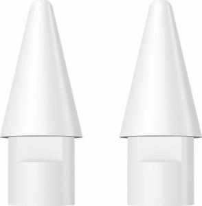 Baseus Końcówka rysika Stylus Apple Pencil 1&2 2 szt. Biała 1