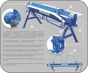 Maad ZG-1400/2.0 Zaginarka giętarka krawędziarka dekaraska do blachy MAAD ZG-1400/2.0 8