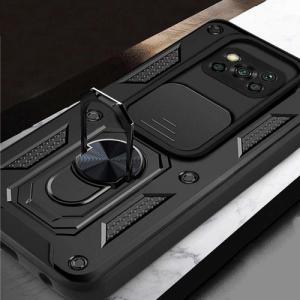 Alogy Etui z osłoną aparatu Alogy Camshield Stand Ring do Poco X3 Pro / NFC czarne 8