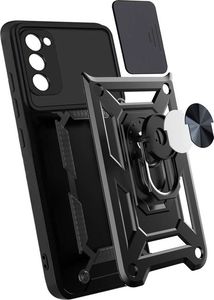 Alogy Etui z osłoną aparatu Alogy Camshield Stand Ring do Samsung Galaxy S20 FE czarne 7