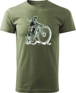 Topslang Koszulka rowerowa na rower z rowerem górskim MTB Downhill Mountain Bike męska khaki REGULAR S 1