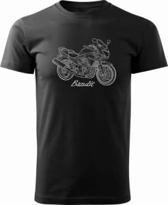 Topslang Koszulka na motor motocyklowa Suzuki Bandit 600 1200 750 męska czarna REGULAR S 1