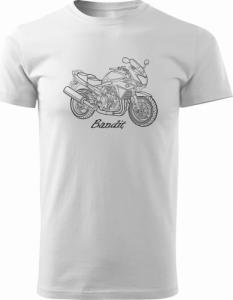 Topslang Koszulka na motor motocyklowa Suzuki Bandit 600 1200 750 męska biały REGULAR S 1