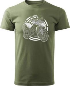 Topslang Koszulka na motor motocyklowa Ducati Multistrada 1200 950 męska khaki REGULAR S 1