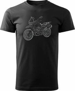 Topslang Koszulka motocyklowa na motor Moto Guzzi V85 Stroke męska czarna REGULAR r. S 1