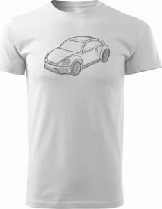 Topslang Koszulka VW New Beatle z samochodem New Beatle męska biały REGULAR r. L 1