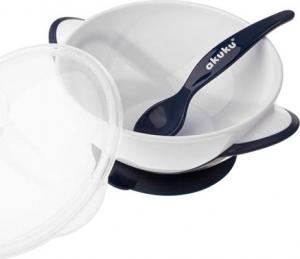 Akuku AKUKU Miseczka na Przyssawce z Łyżeczką i Pokrywką 2