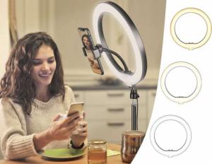 Lampa pierścieniowa Alogy Ring A33 do zdjęć makijażu + statyw 10