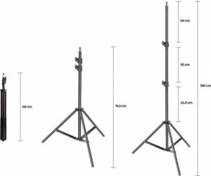 Statyw Alogy Statyw do lampy fotograficznej / aparatu / telefonu Alogy 1/4 cala 2