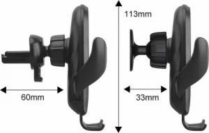 Alogy Uchwyt grawitacyjny do samochodu QI 15W 5