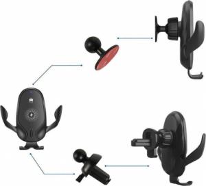 Alogy Uchwyt grawitacyjny do samochodu QI 15W 6