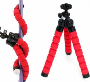 Statyw 4kom.pl Elastyczny statyw tripod octopus kamera aparat 1/4 czerwony 1