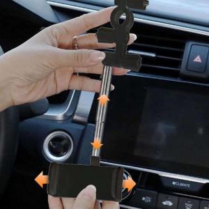 Alogy Uchwyt samochodowy na lusterko wsteczne Alogy do telefonu Czarny 6