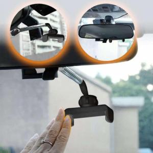 Alogy Uchwyt samochodowy na lusterko wsteczne Alogy do telefonu Czarny 7