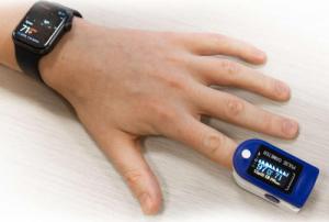 Pulsoksymetr 4kom.pl Medyczny Pulsoksymetr napalcowy Pulsometr OLED 6