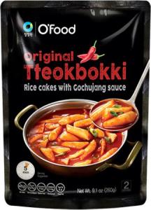 Chung Jung One Original Tteokbokki, kluski ryżowe w sosie gochujang 260g - O'Food 1