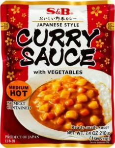 S&B Gotowy sos curry z warzywami, średnio ostry 210g - S&B 1