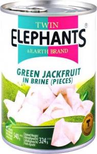 Twin Elephants & Earth Brand Zielony jackfruit w słonej zalewie 540g - Twin Elephants & Earth Brand 1