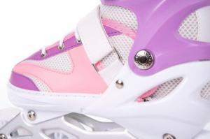 Rolki Bestif BRS02 z wymienną płozą regulowane różowe r. 34-37 12