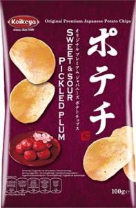 Koikeya Chipsy ziemniaczane Potechi Umeboshi 100g - Koikeya 1