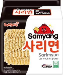 Samyang Plain Noodle Only Sarimyun, makaron instant bez dodatków 5 x 110g - Samyang 1