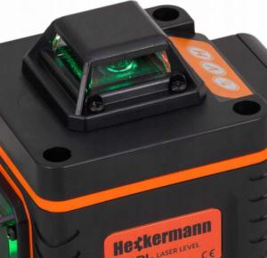 Heckermann Laser krzyżowy 4DL zielony 25 m 4